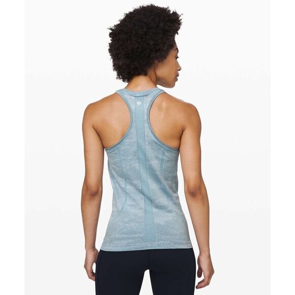 Lululemon Swiftly Speed Racerback tank blue size 4 - Picture 1 of 16